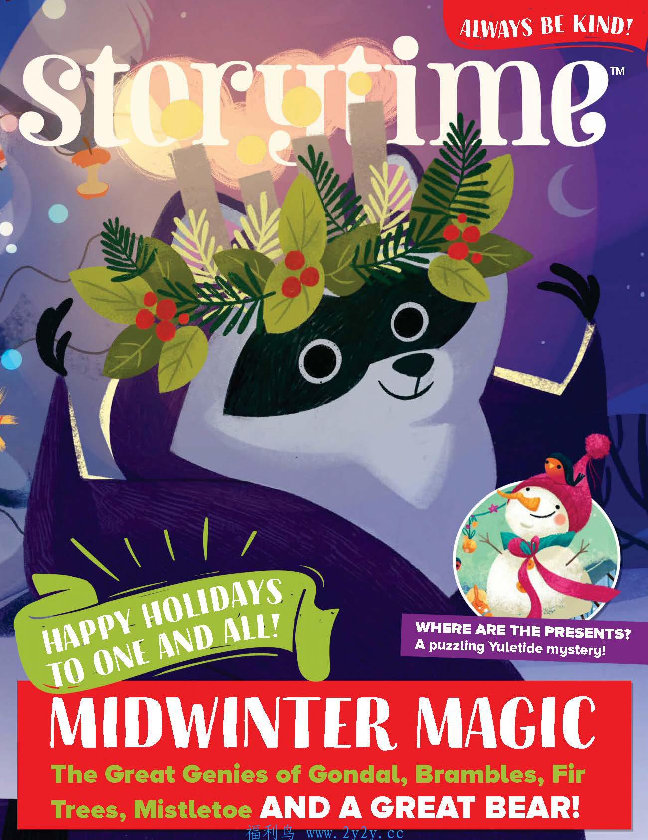 [杂志] 「英国儿童杂志 Storytime - 2021 全年 12 期全」英国最好的儿童杂志之一，童话宝藏
